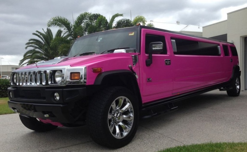 Pink 14 Seater H2 Stretch Hummer Limousine